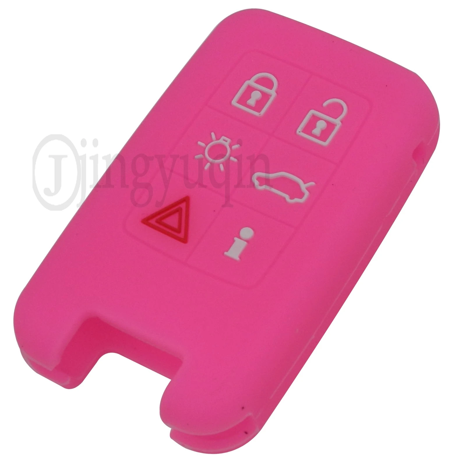 Jingyuqin 6-кнопочный силиконовый чехол для автомобильного ключа, смарт-брелок с дистанционным управлением, защитный чехол для Volvo V40 S80 XC60 S60L V60 XC90 V70 S40