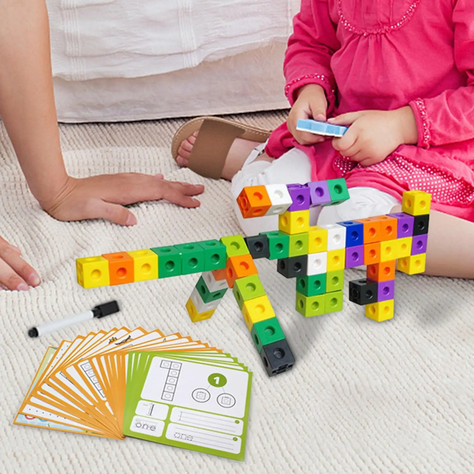 

Игрушка-конструктор с карточками, обучающая игрушка, обучающая игрушка с цифрами, игрушка для последовательного подсчета, товары для ранне...