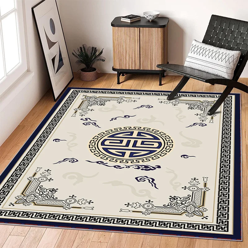 

ZYSY Lslamic Style Carpet Ethnic Style Living Room Large Carpet Fully Covered Carpet Anti Slip Entrance Mat