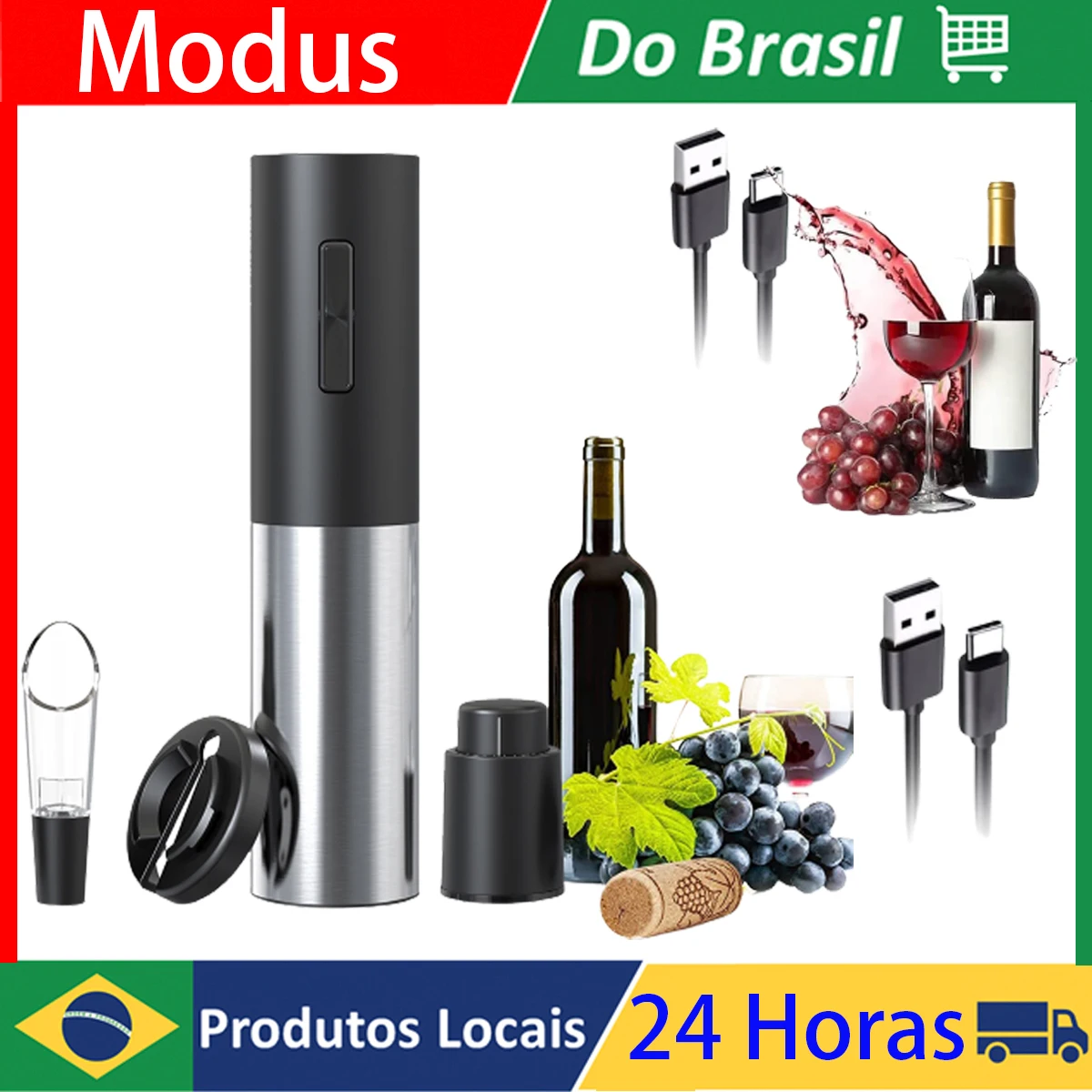 

Automatic Bottle Opener USB Rechargeable Bottle Opener Electric Red Wine Openers Kitchen Accessories Gadgets Bottle Opener