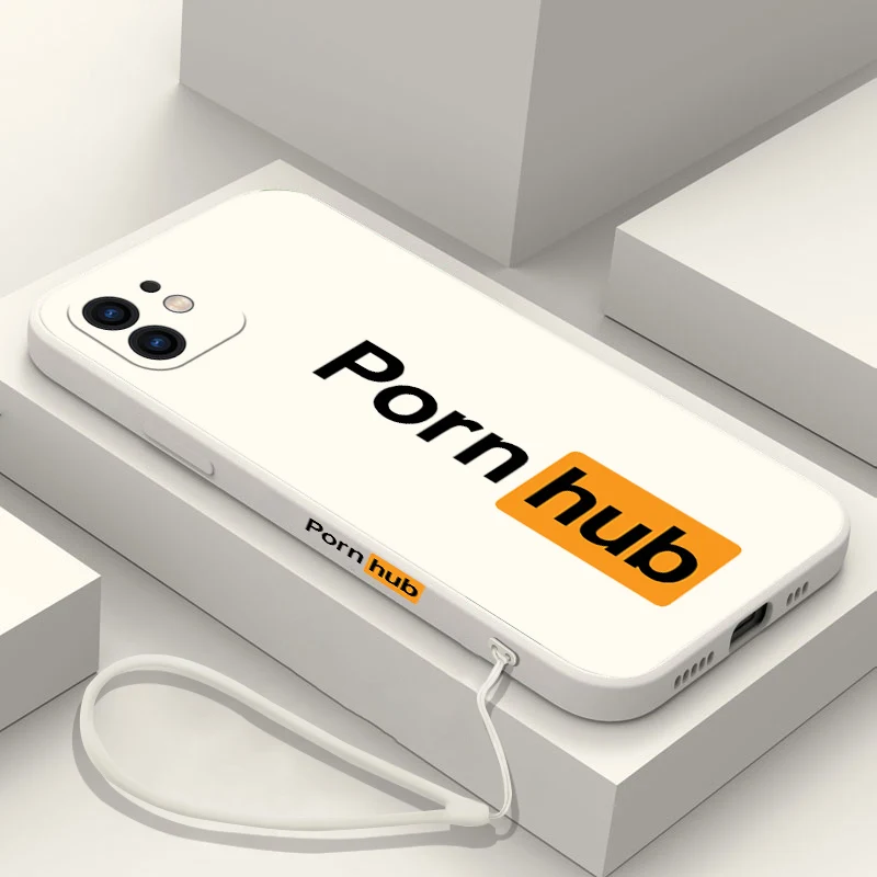 

Well-Known Website P-pornhub Phone Case For iPhone 14 13 12 11 Pro Max Mini X XR XS MAX 8 Plus With Lanyard Silicone Soft Cover