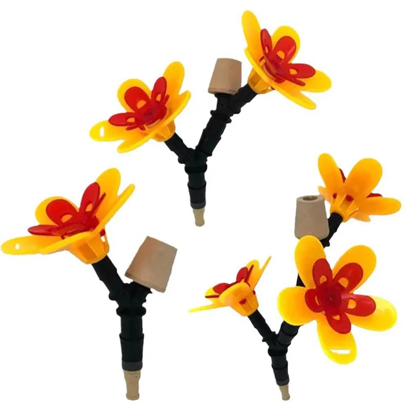 Flower Shaped Hummingbird Feeder Kits Recyclable Outdoor Fee