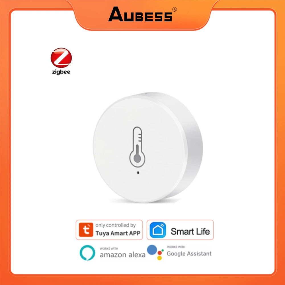 

ZigBee Tuya Smart Temperature And Humidity Sensor Wireless Smart Life APP Control Alarm System Works With Alexa Google Home
