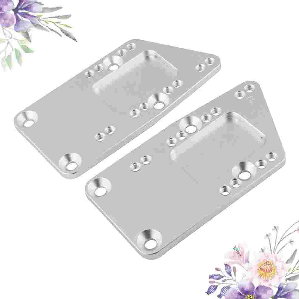 

1 Pair Engine Adapter Bracket Practical Aluminum Replacement Fixing Adapter Bracket Engine Mounting Bracket