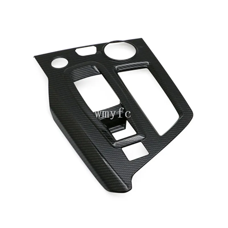 

Carbon Fiber Gear Shift Knob Panel Cover Trim Frame Moulding For Peugeot 5008 3008GT 2017 2018 2019 2020 2021 Interior Chrome
