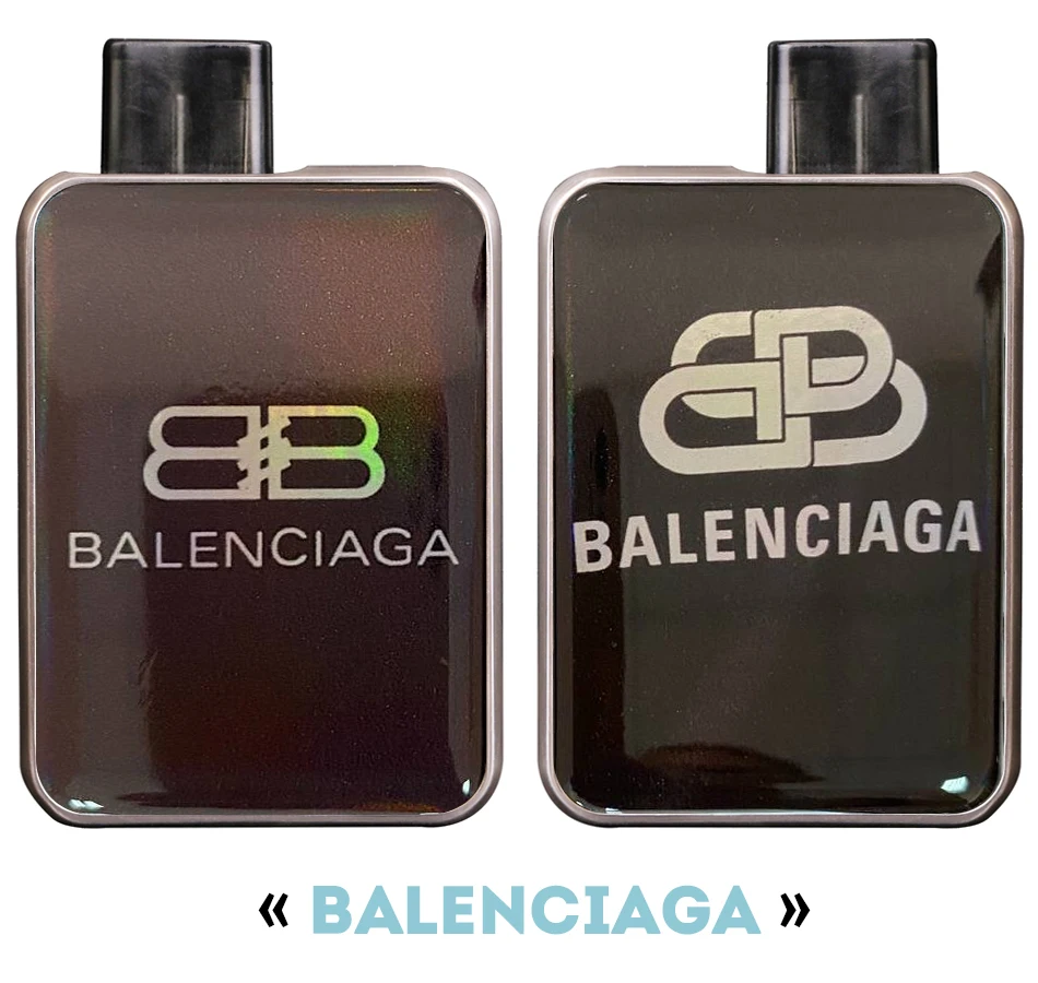 Объемные сменные панели ГОЛОГРАФИЧЕСКИЕ наклейки для Charon Baby комплект &quotBALENCIAGA&quot