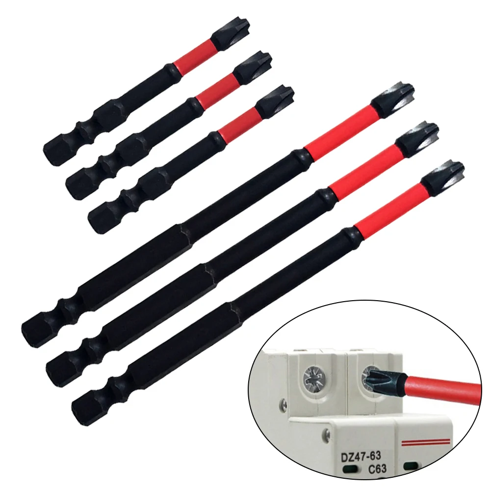 

6 шт. магнитные специальные крестовые отвертки FPH2 для головки гайки для розетки переключателя электрика Электроинструмент 65 мм 110 мм