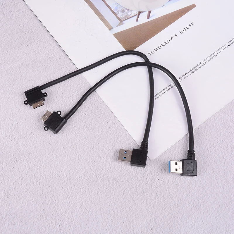 90 Degree Left/Right Angled Usb 3.0 A Male To Micro B Male 90 Degree Cable Computer Usb Cables & Adapters Cell Phone Accessories