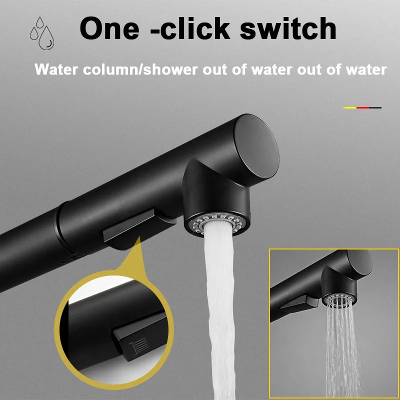 Вращающийся на 360 ° кран для кухонной раковины две модели распылитель потока