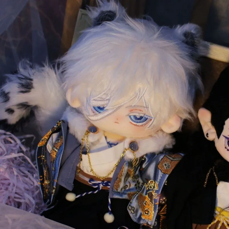 

20CM Anime Jujutsu Kaisen Cosplay Satoru Gojo Adorable Changing Dolls Plush Doll and Clothing Skeleton Christmas Gifts