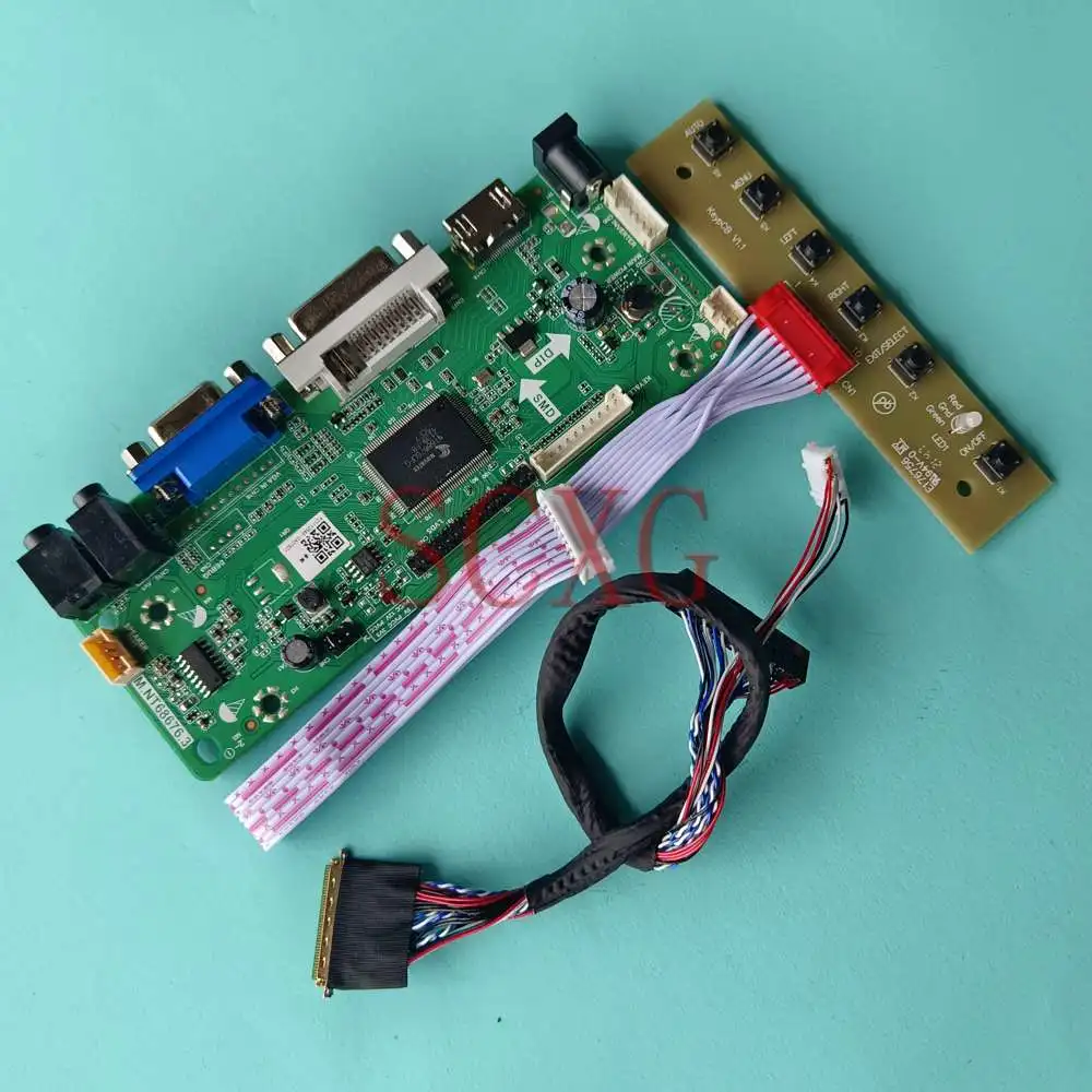 

DIY Kit Fit LP140WH4-TLA1 Laptops Panel 60Hz 14" 40 Pin LVDS DVI VGA HDMI-Compatible 1366*768 LCD Matrix Controller Board