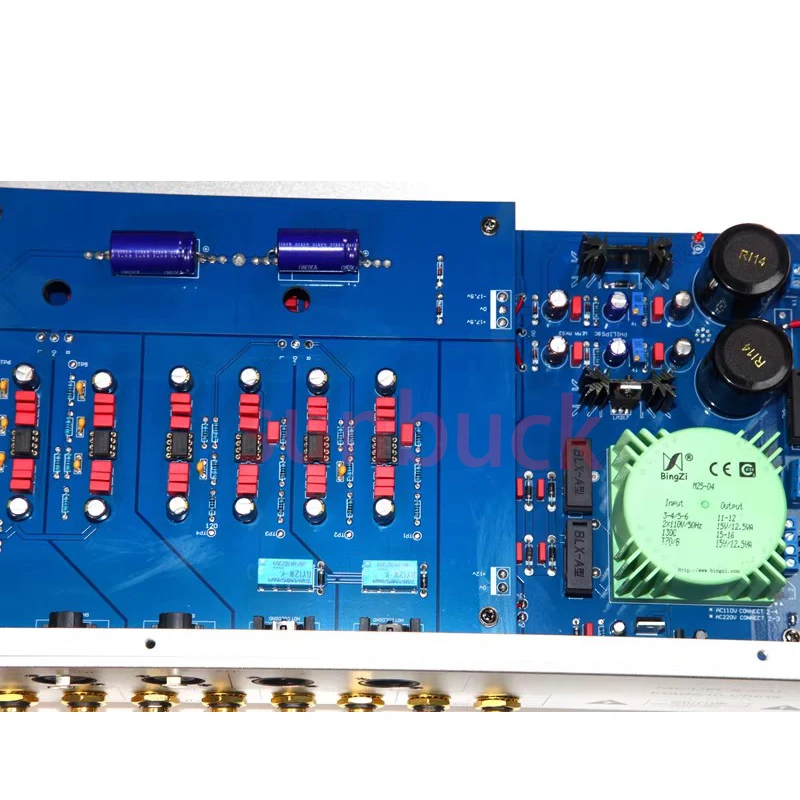Предусилитель Sunbuck B601 с полной балансной схемотехникой, Hi-Fi, 60Вт+60Вт, 2.0 канала, на базе MB6010, с пультом ДУ, аудио-предусилитель (art.: 3920d9bfa71de) - 3920d9bfa71de