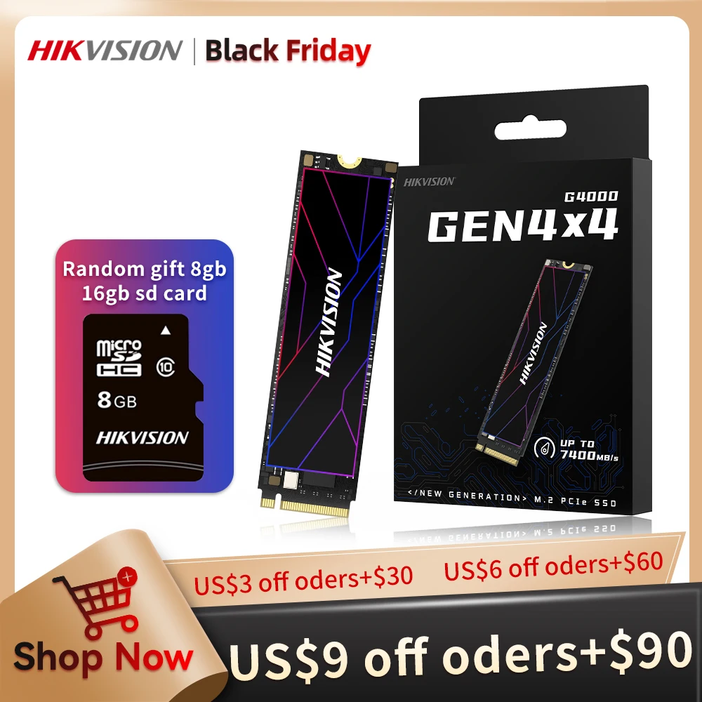 HIKVISION SSD PCIE 4,0 NVME M2 2280 512 ГБ 1 ТБ 7000 Мб/с Официальный жесткий диск для ноутбука Бесплатная доставка - Апрельский топ товаров с Али