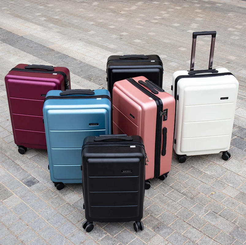 20 In Fashion Frosted Trolley Suitcases on Wheels Code Travel Suitcase PC Explosion-proof Zipper Luggage Boarding