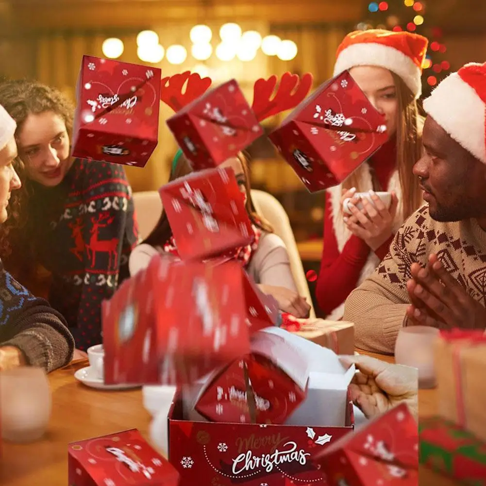 2024 креативная коробка для прыжков Рождественская сюрпризов Подарочная взрыв