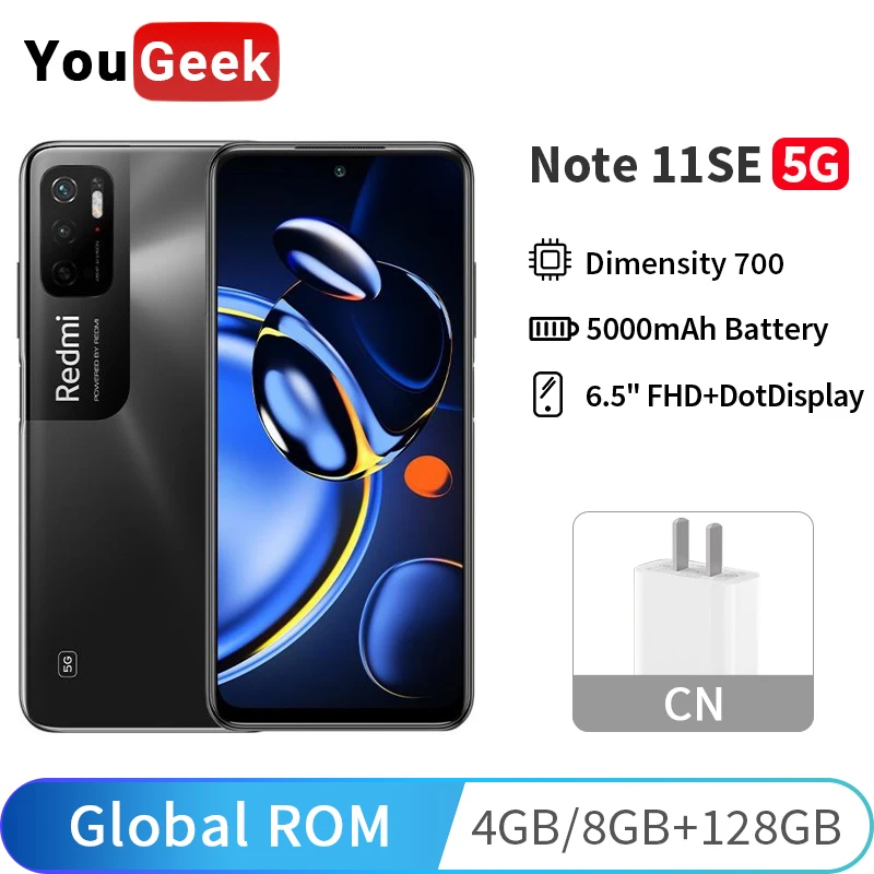 

Global ROM Xiaomi Redmi Note 11SE 4GB/8GB 128GB Smartphone 5000mAh Battery Dimensity 700 Octa Core 6.5" 90Hz FHD+ DotDisplay