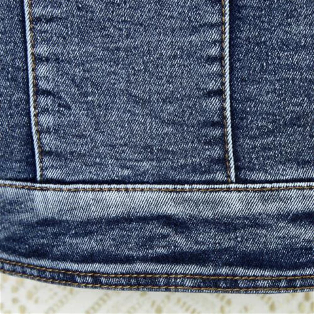 Новые модные джинсовые куртки со звездами женские укороченные верхние одежды в