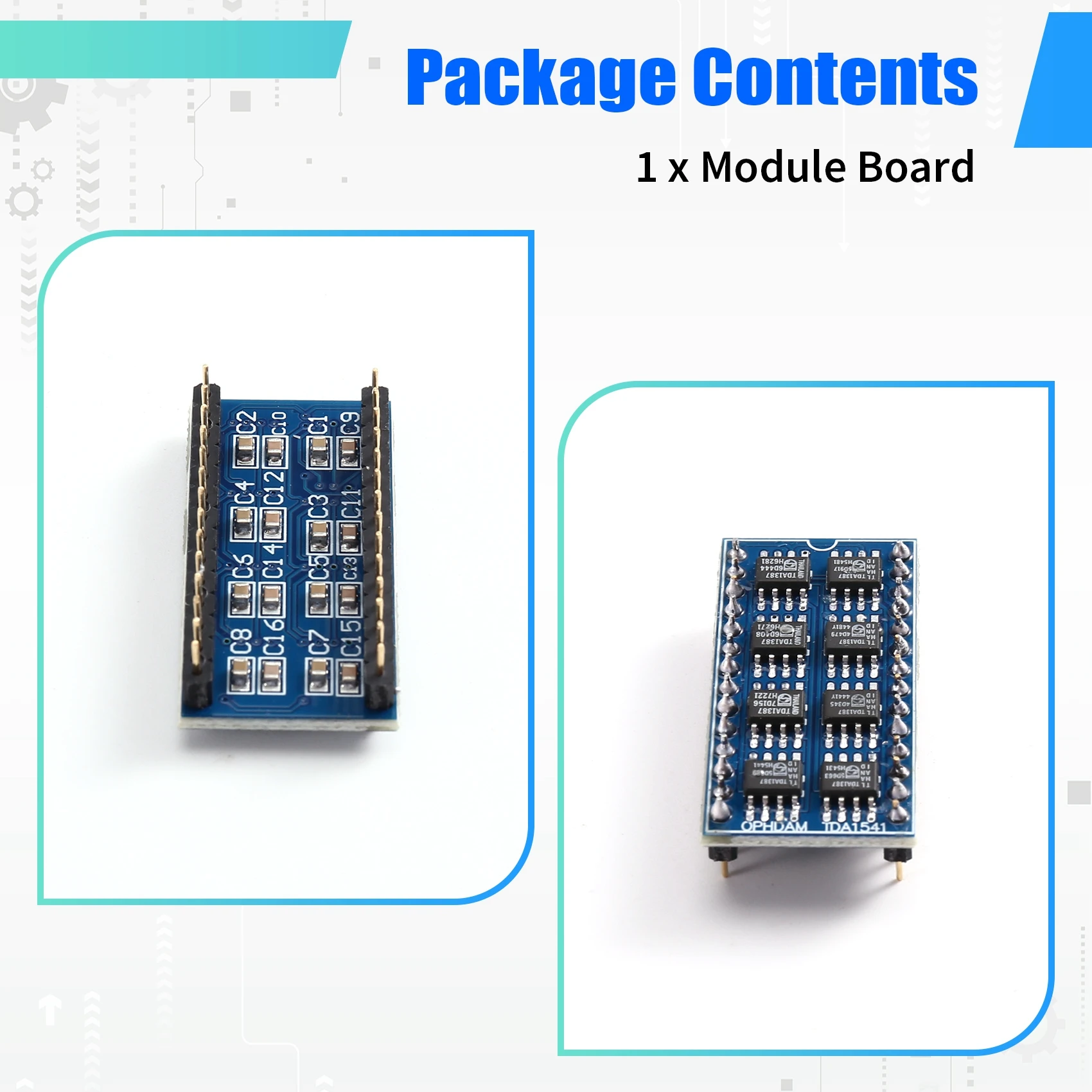 Фото A99E-1PCS TDA1387 8-канальная параллельная замена TDA1541 / TDA1541A, классическая декодирующая микросхема для модуля ЦАП, для C №3