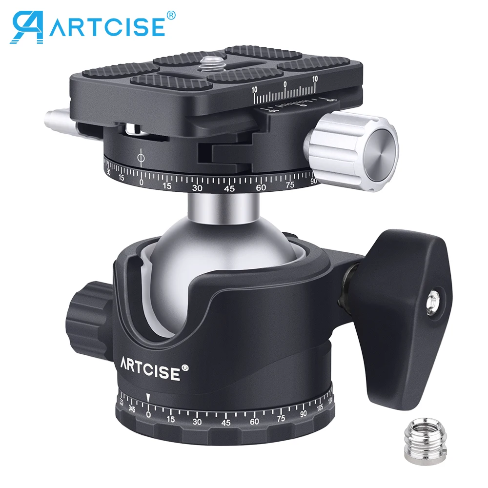 Головка штатива 720 ° двойная панорамная профессиональная шаровая для