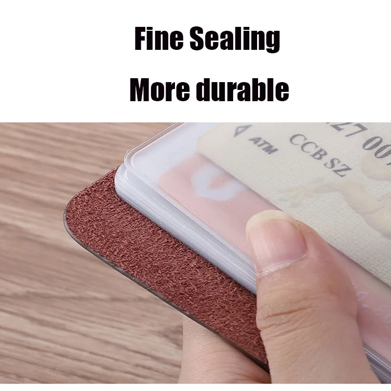 Men's Card Case Real Cowhide Multi-card Position Business Card Holder Large Capacity Compact Card Holder Vintage Card Case