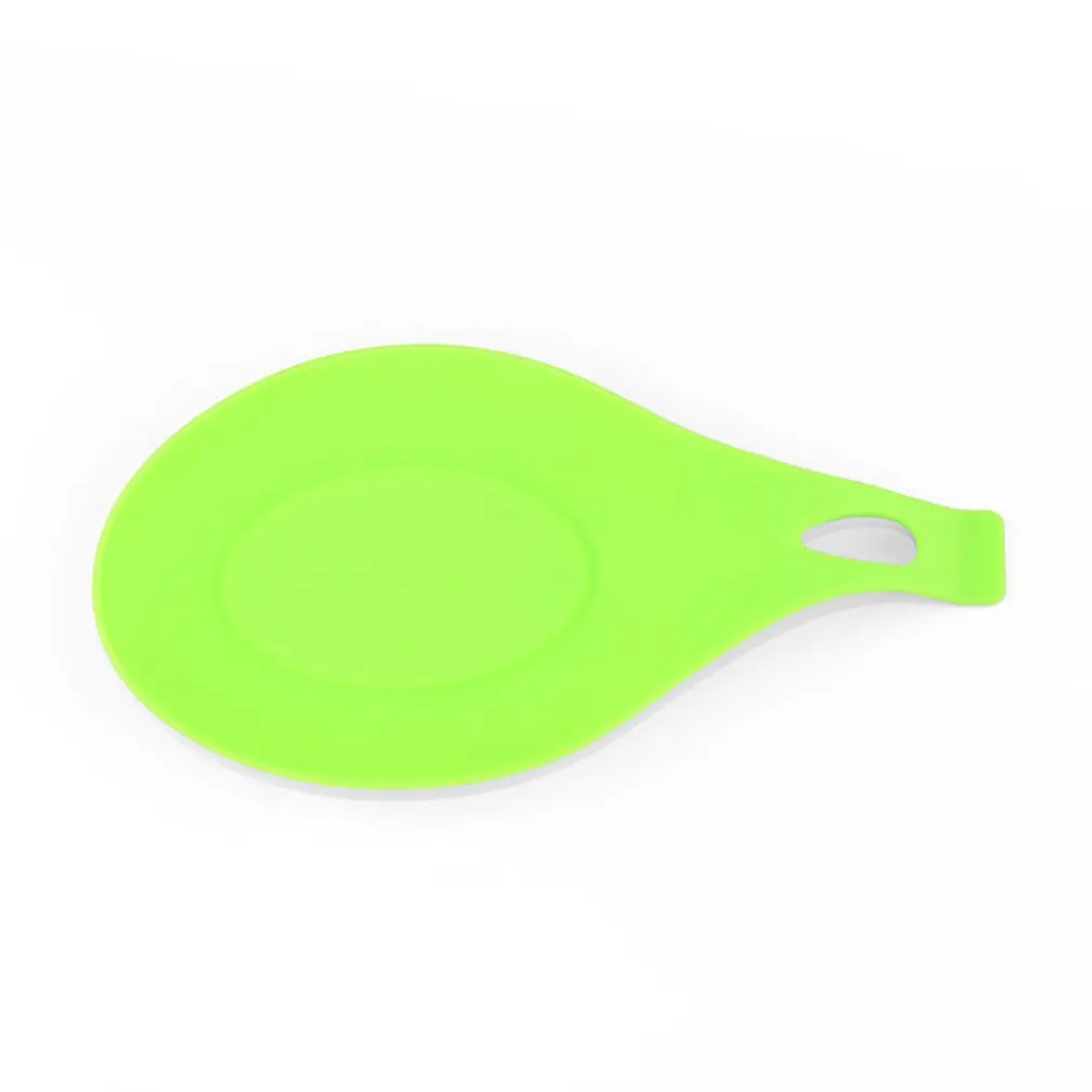 

Soft Silicone Spoon Ladle Holder Mat Cooking Utensil Shelf Holder Stand Silicone Spoon Rest Stands Ladle Mat Kitchen Tools