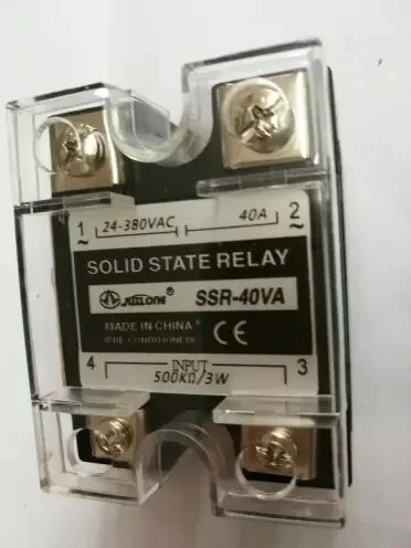 

SSR-40VA Dragon 500K 3W 24-380VAC/40A твердотельное реле