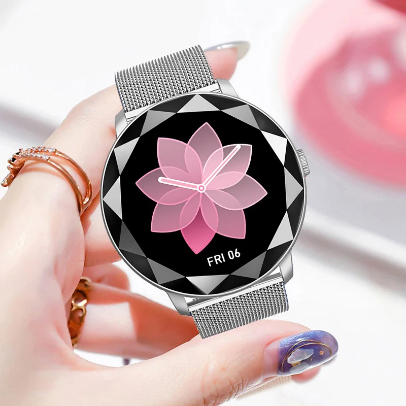 

YH8 Fashion Smart Watch Female Menstrual Cycle Reminder Blood Pressure Sleep Heart Rate Monitor Step Counter Watches For Women
