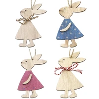 easter bunny new easter decoration supplies wooden pendant style home decoration pendant