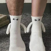 New Man Socks With Fingers Cartoon Socks That Are Given The Hand Ins Magnet Socks For Men Magnetic Stockings Funny Couple Soc