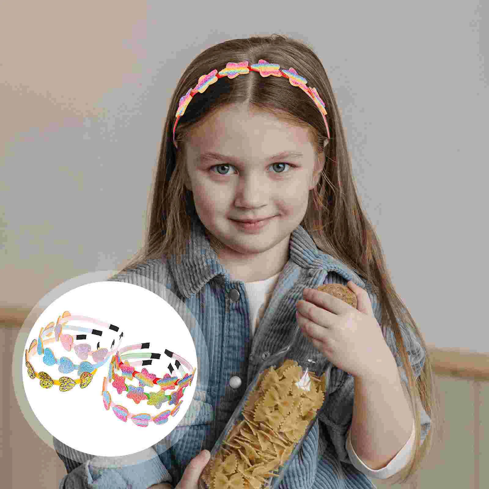 

Cat Glitter Sequin Ear Costume Hair Headband Kids Heart Girl Headpiece Headbands Birthday Love Star Accessory Accessories