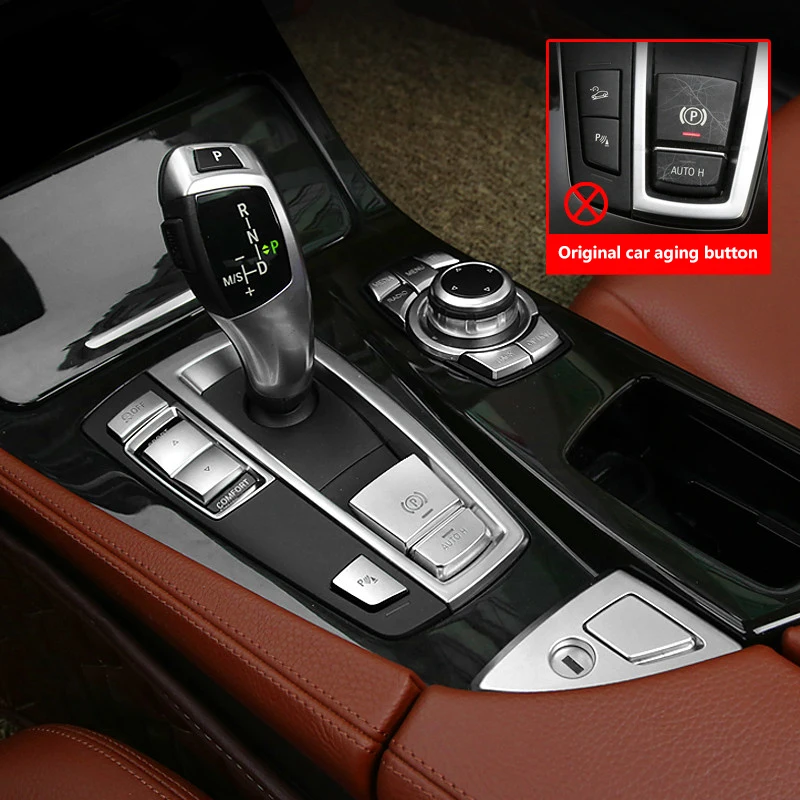 Углеродное волокно автомобильный Стайлинг внутренняя крышка ручки переключения