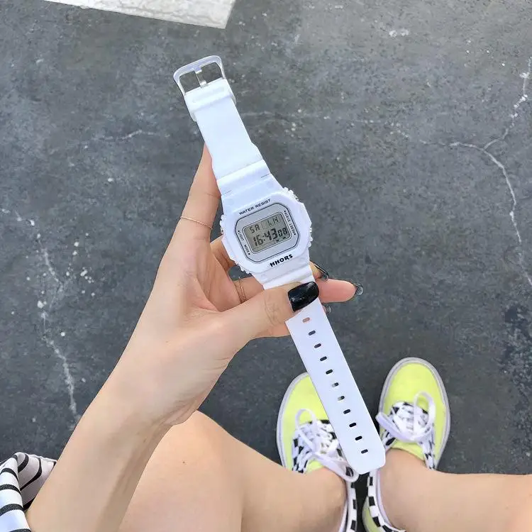 Зеленые часы Matcha женские стильные студенческие корейские версии простых