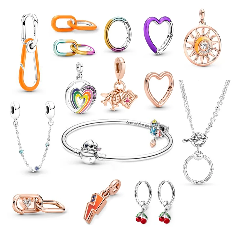 

2022 Fashion Jewelry Women Beads Fit Original Plata De Ley 925 Making Accessories Charms Fine Luxe DIY Bracelets Beadeds