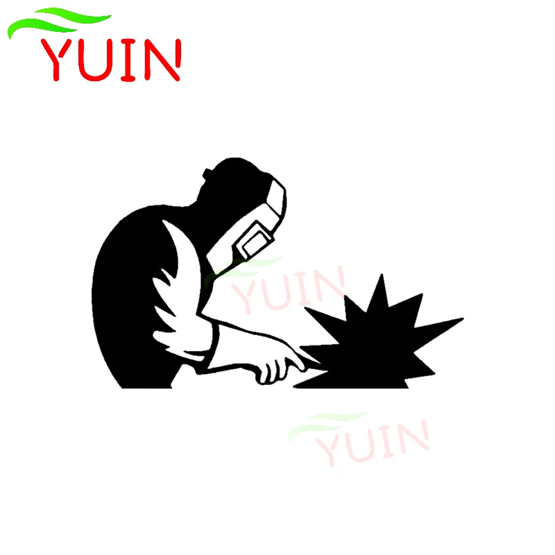 

YUIN Personalized Funny Car Sticker High Quality Welding Machine Stickers Fashion PVC Accessories Waterproof Sunscreen Decals
