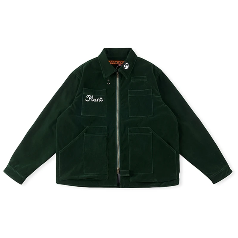 

Цпфм. Замшевая куртка XYZ с вышивкой и молнией