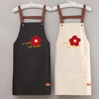 new kitchen aprons for woman men chef work apron for grill restaurant bar shop cafes beauty nails studios uniform