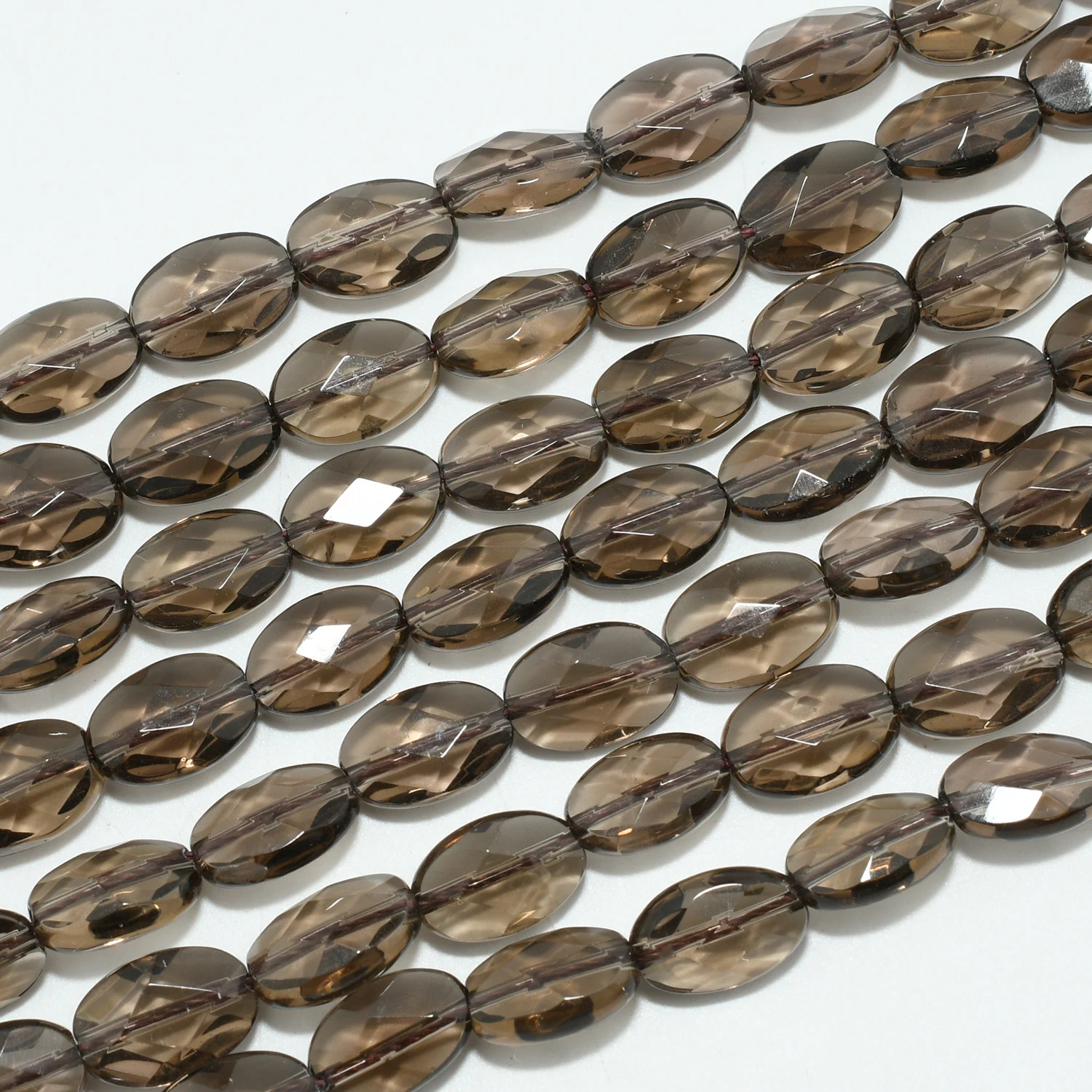 Бусины из дымчатого кварца CHASEREAL 8x12 мм