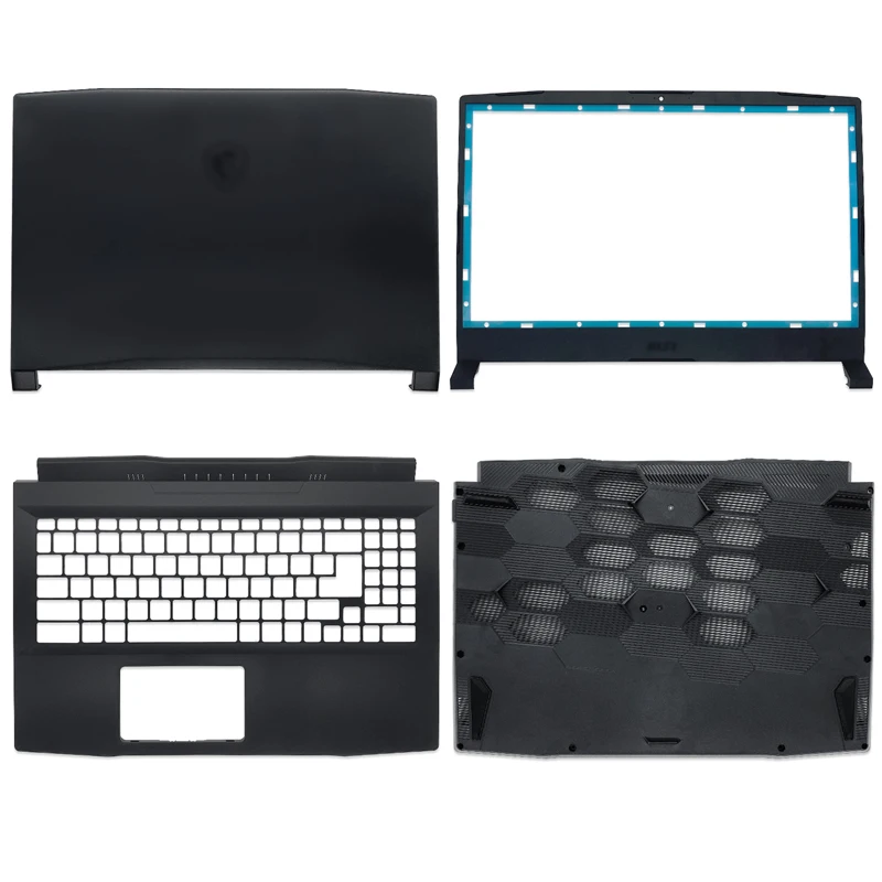 

NEW Silver Black Laptops Computer Case For MSI GF66 GL66 MS-1581 MS-1582 Laptop LCD Back Cover/Front Bezel
