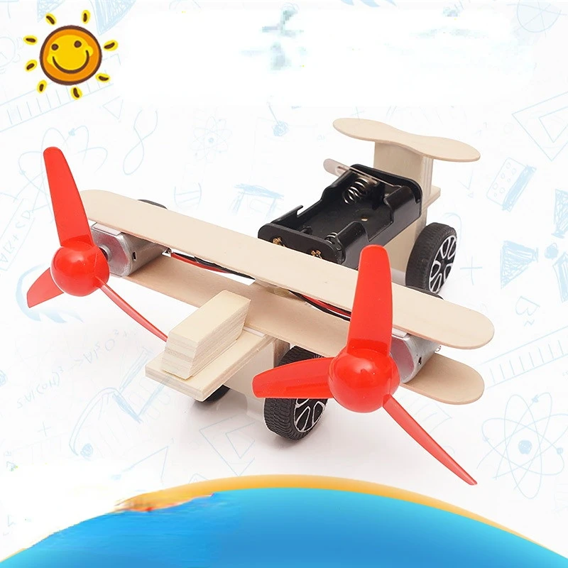 

DIY Electric Taxi Plane Science Experiment Materials Students Handmade STEM Education Technology Small Production