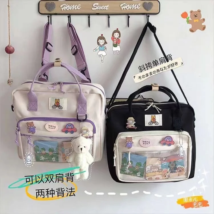 

Japanese Style School Bags For Teenage Girls Preppy Tote Bag Nylon Bag Backpack Women Shoulder Bag Sac
