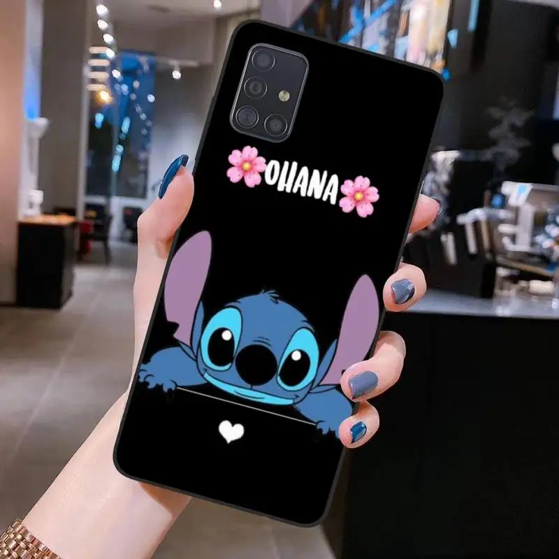 Buy cute Stitch Phone Case For Samsung Galaxy S21 Plus Ultra S20 FE M11 S8 S9 plus S10 5G lite 2020 on