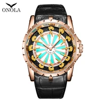 men watch waterproof quartz luxury fashion wristwatch leather strap with large dia top brand relogio masculino