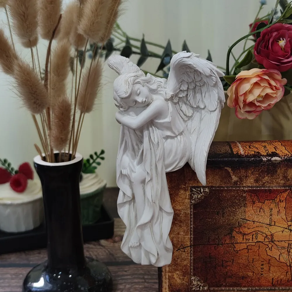 Vilead Спящий ангел фигурки дверной уголок декор стены смола рамка украшения