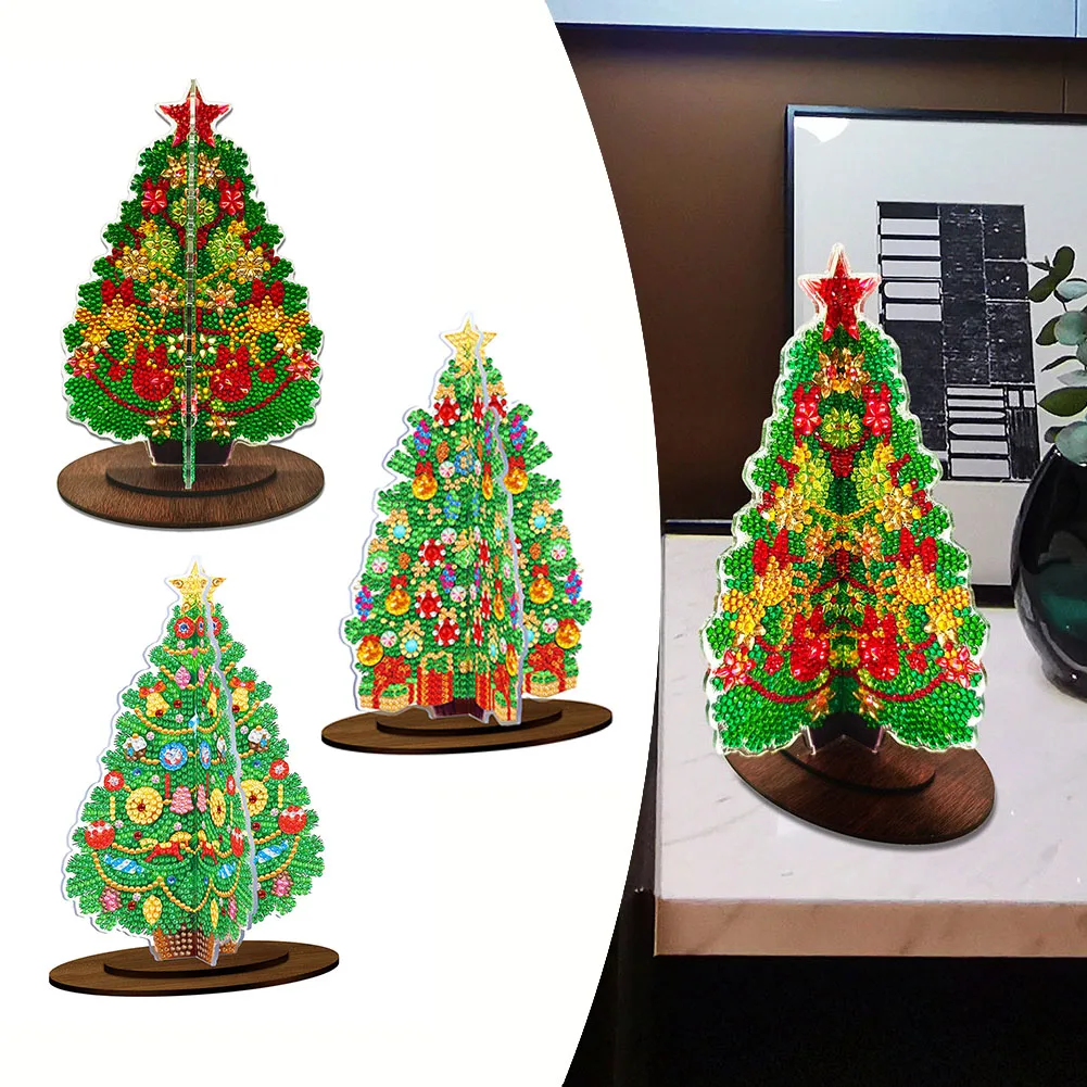 

20*9 CM Diamond Drawing DIY Christmas Decorations 5D Christmas Tree Table Decor Gifts Entrance Room Decoration .
