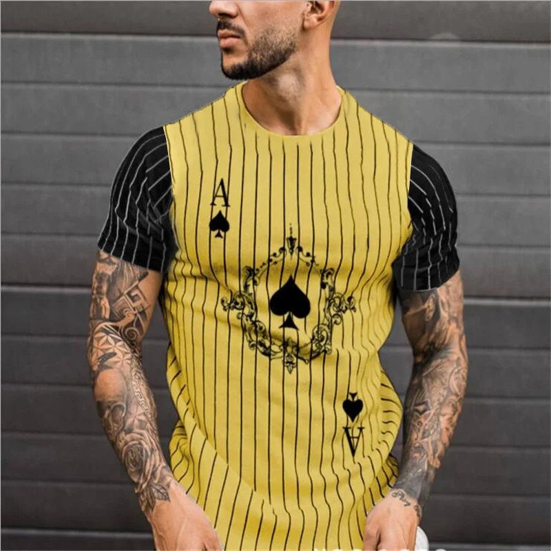 

Hot Selling Men's T-shirts Fun 3D T-shirt Summer Casual Tops Fashion O-neck Short Sleeve Boys Clothing High Street Streetwear