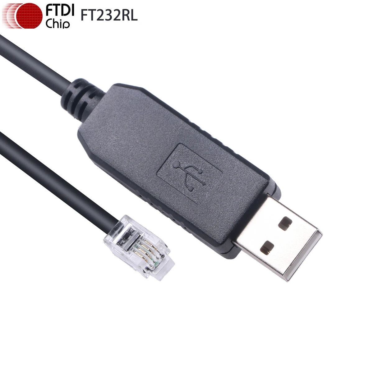 FTDI FT232RL USB a 4P4C RJ9 RS232 Control de mano Serial Virtual...