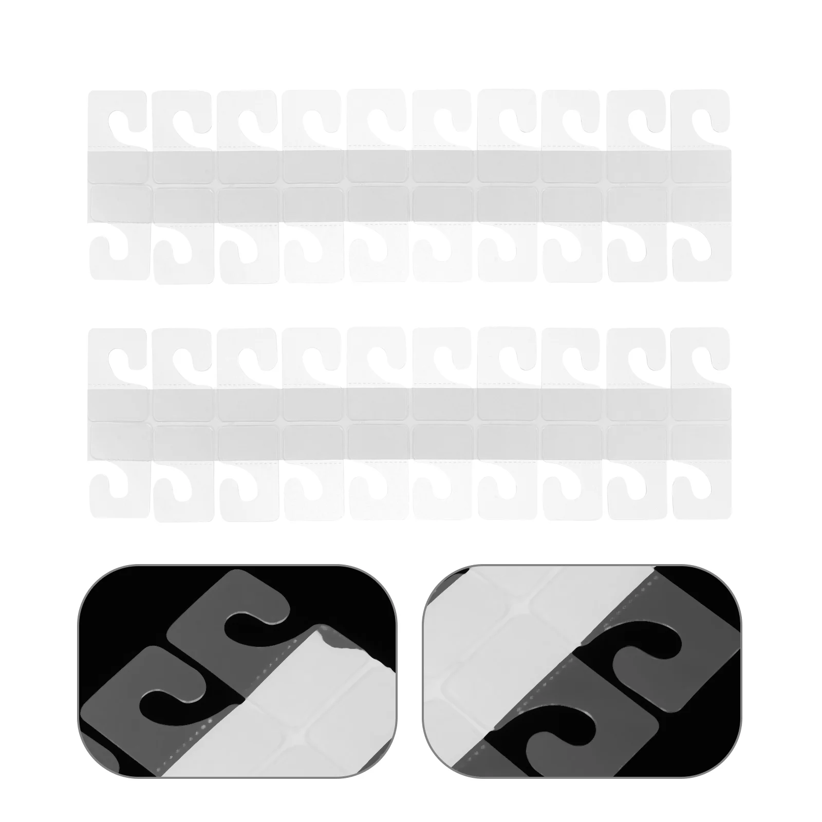 

Sticker Hooks Retail Display Clear Hanging Tabs Folders Sticky Wall Clothes Rack