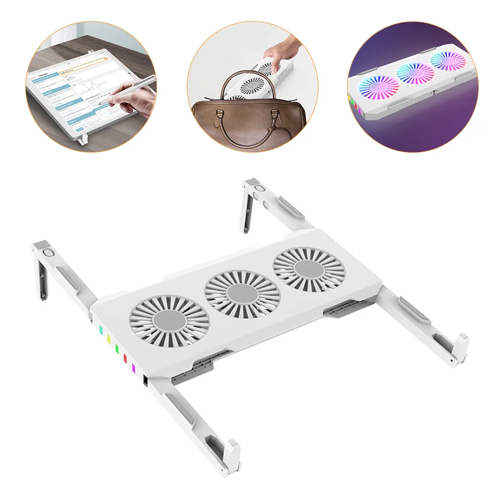

1 PC Practical Colorful Silent Laptop Cooler Notebook Cooling Mat Computer Stand