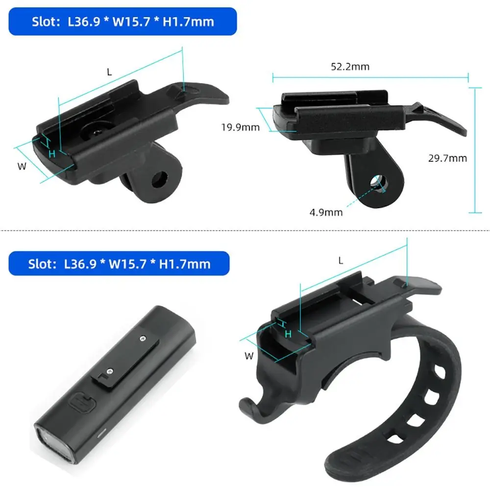 MTB велосипедная подставка кронштейн для лампы интерфейса Gopro адаптер фар