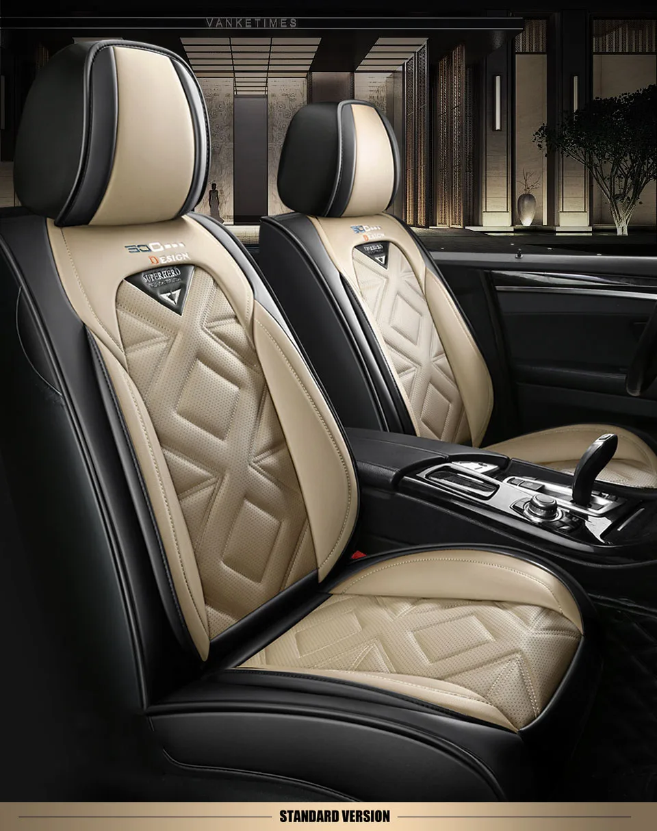 

Leather car seat cover for all seasons suitable for all Chery QQ3 QQ6 Arrizo A3 Tiggo X1 QQ A5 E3 V5 EQ1 Tiggo E5 A3
